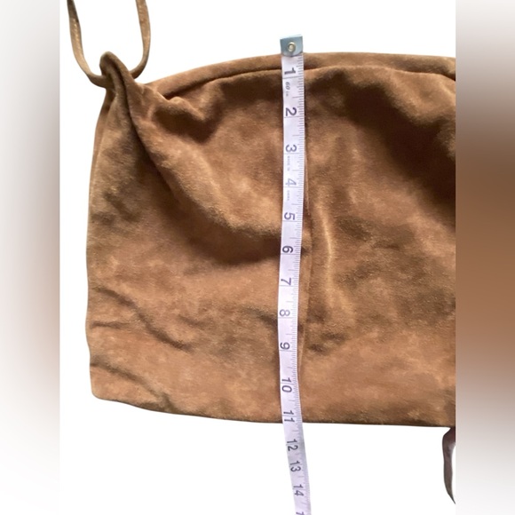 Leather/Suede Drawstring Bag - Picture 8 of 10
